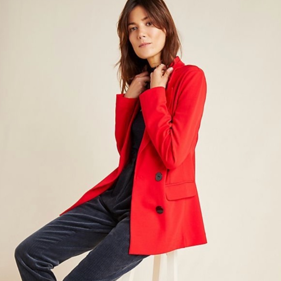 Anthropologie Jackets & Blazers - NWT Anthropologie Red Bette blazer office business academia career boyfriend
